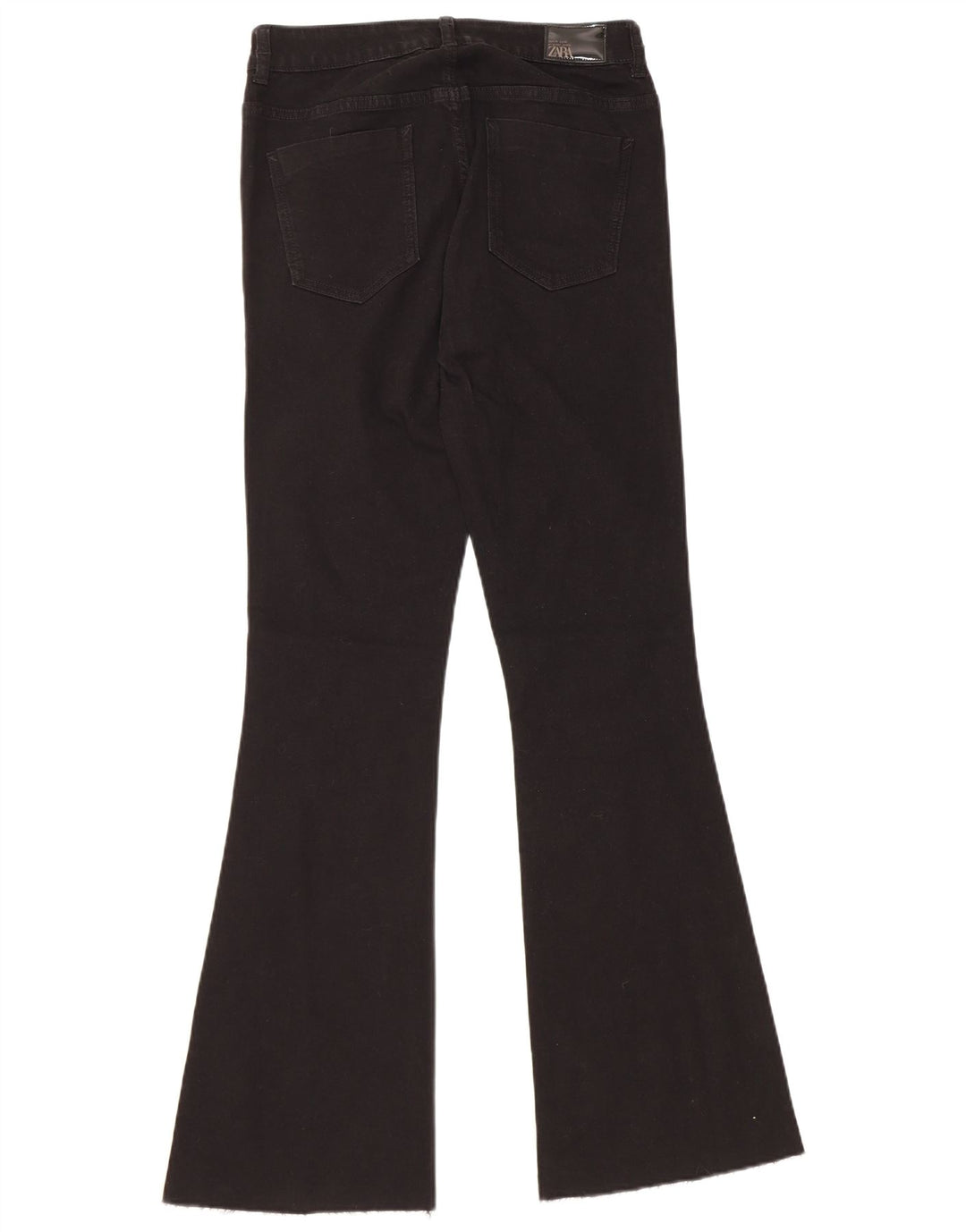 Zara Womens Flared Jeans EU 38 Small W28 L31 Black Cotton