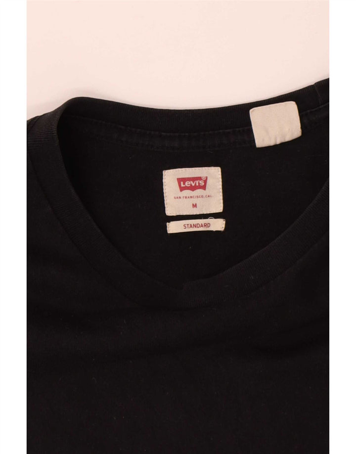 Levi's Mens Standard T-Shirt Top Medium Black Cotton