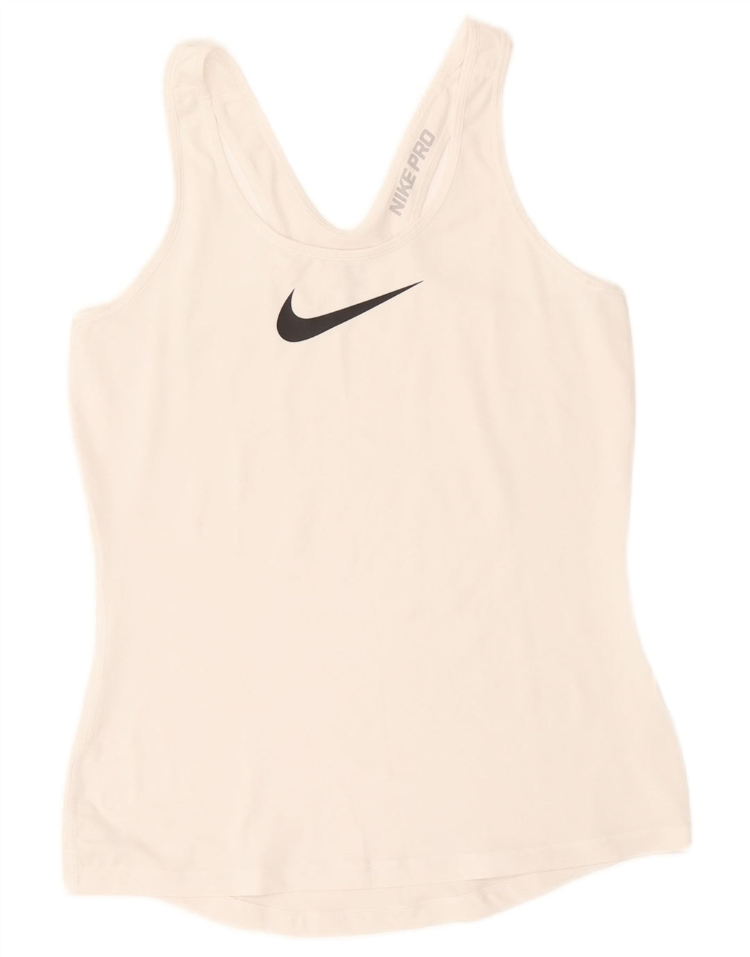 Nike Womens Dri Fit Graphic Vest Top UK 14 Large White