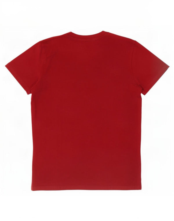 Hollister Mens T-Shirt Top Small Burgundy Cotton