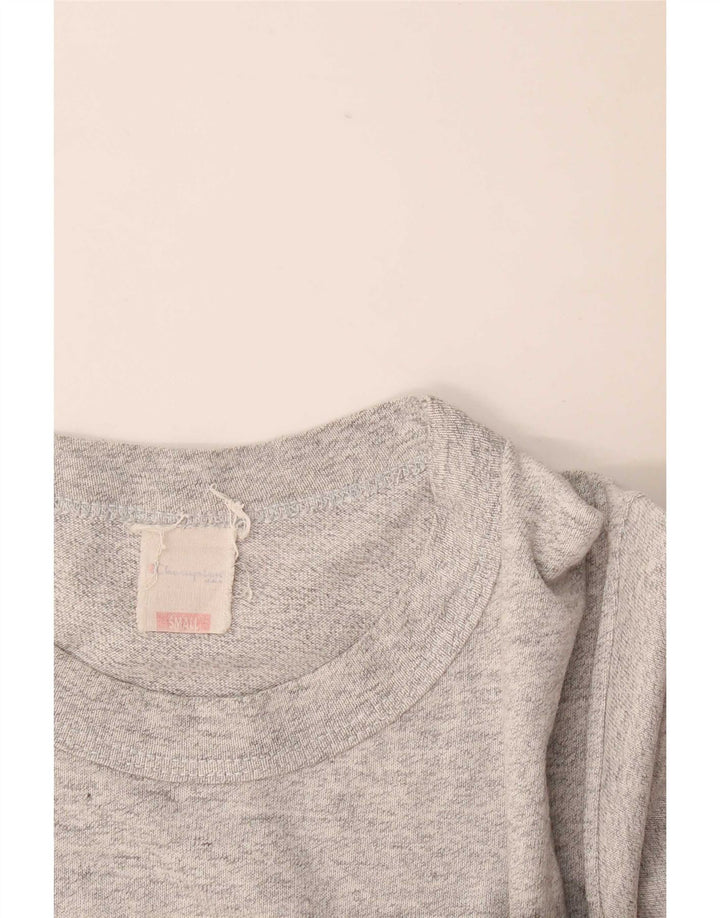 Champion Mens T-Shirt Top Small Grey Flecked Cotton
