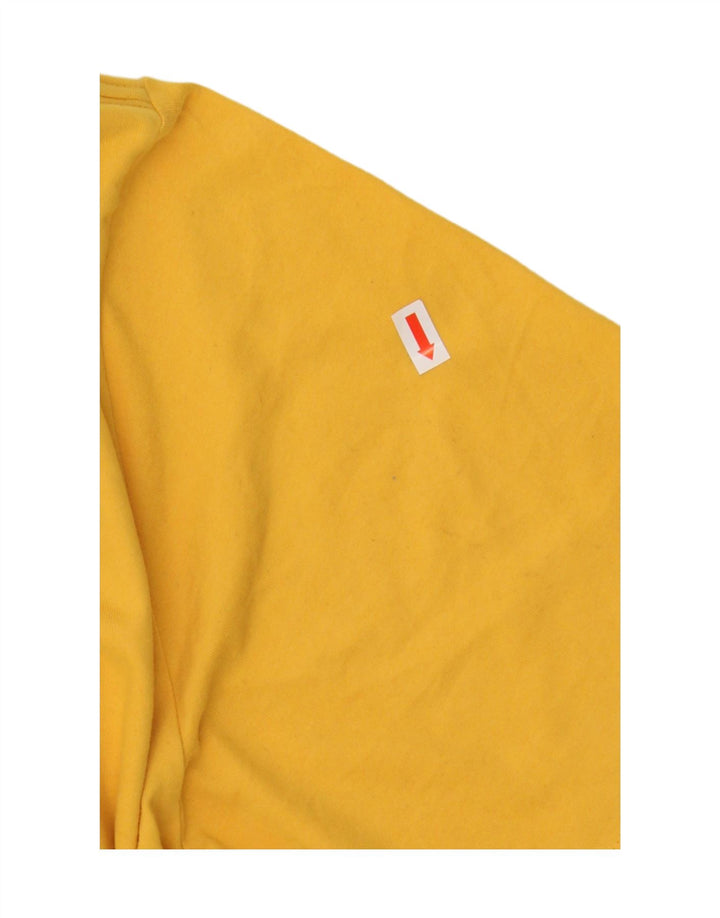 JORDAN Mens Dri Fit T-Shirt Top 2XL Yellow Vintage Jordan and Second-Hand Jordan from Messina Hembry 