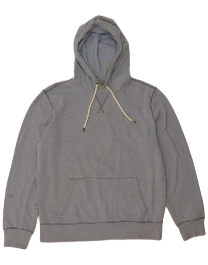 Gap Mens Hoodie Jumper Large Blue Cotton