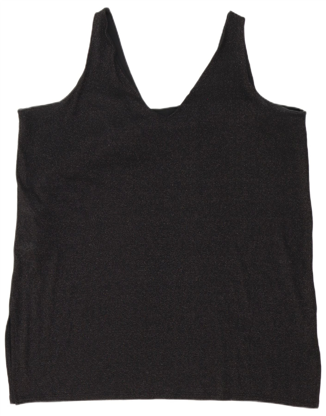 Marks & Spencer Womens Sleeveless Tunic Dress UK 24 4XL Black Polyester