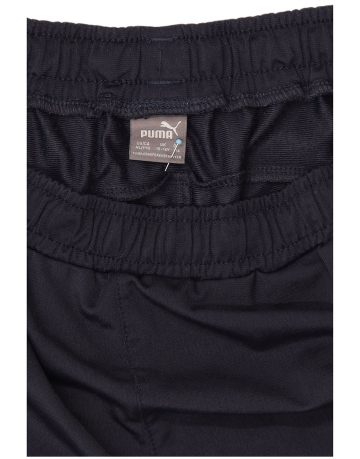 PUMA Boys Tracksuit Trousers 15-16 Years  Navy Blue Polyester