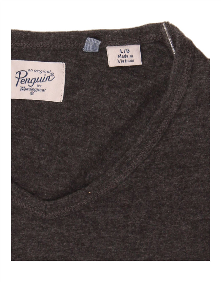 PENGUIN Mens T-Shirt Top Large Grey Vintage Penguin and Second-Hand Penguin from Messina Hembry 