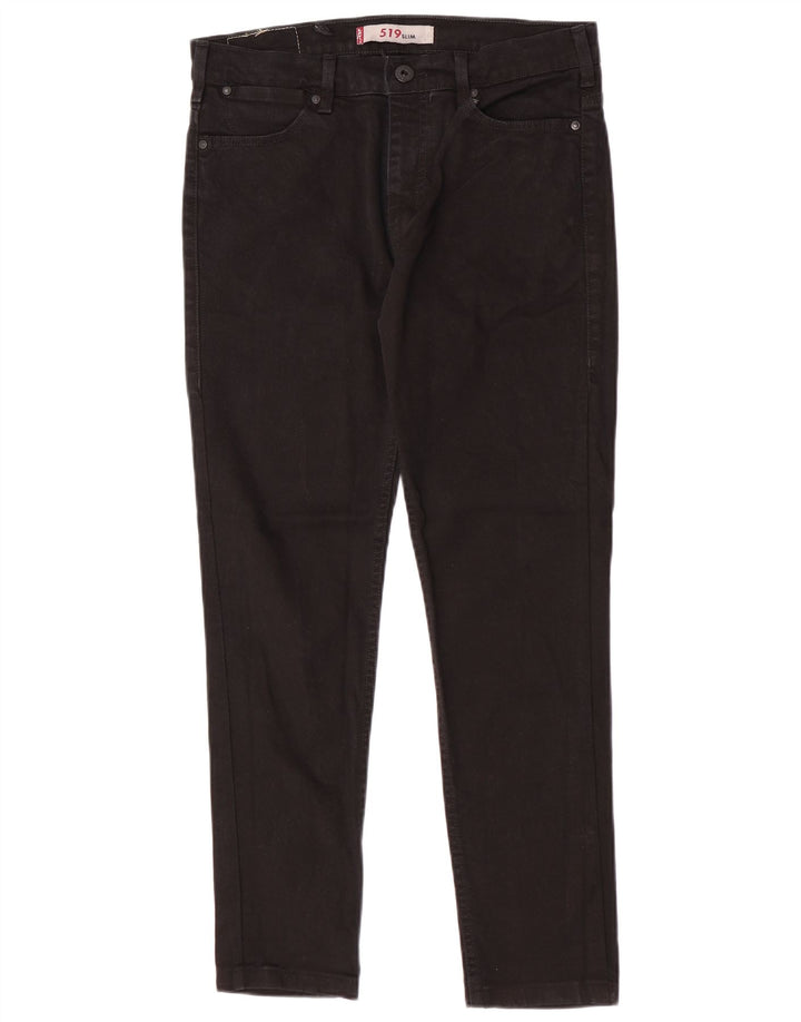 Levi's Mens 519 Slim Jeans W33 L30 Black Cotton