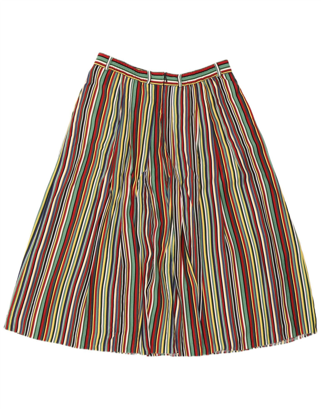 Gerry Weber Womens Pleated Skirt EU 46 XL W32 Multicoloured Striped