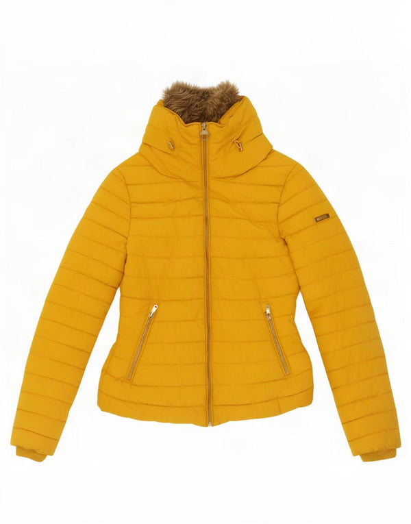 Diesel Girls Padded Jacket 7-8 Years Yellow Polyester
