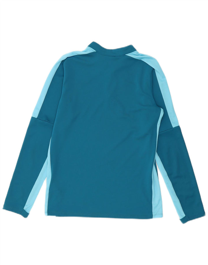 NIKE Girls Dri Fit Pullover Tracksuit Top 12-13 Years Large Blue