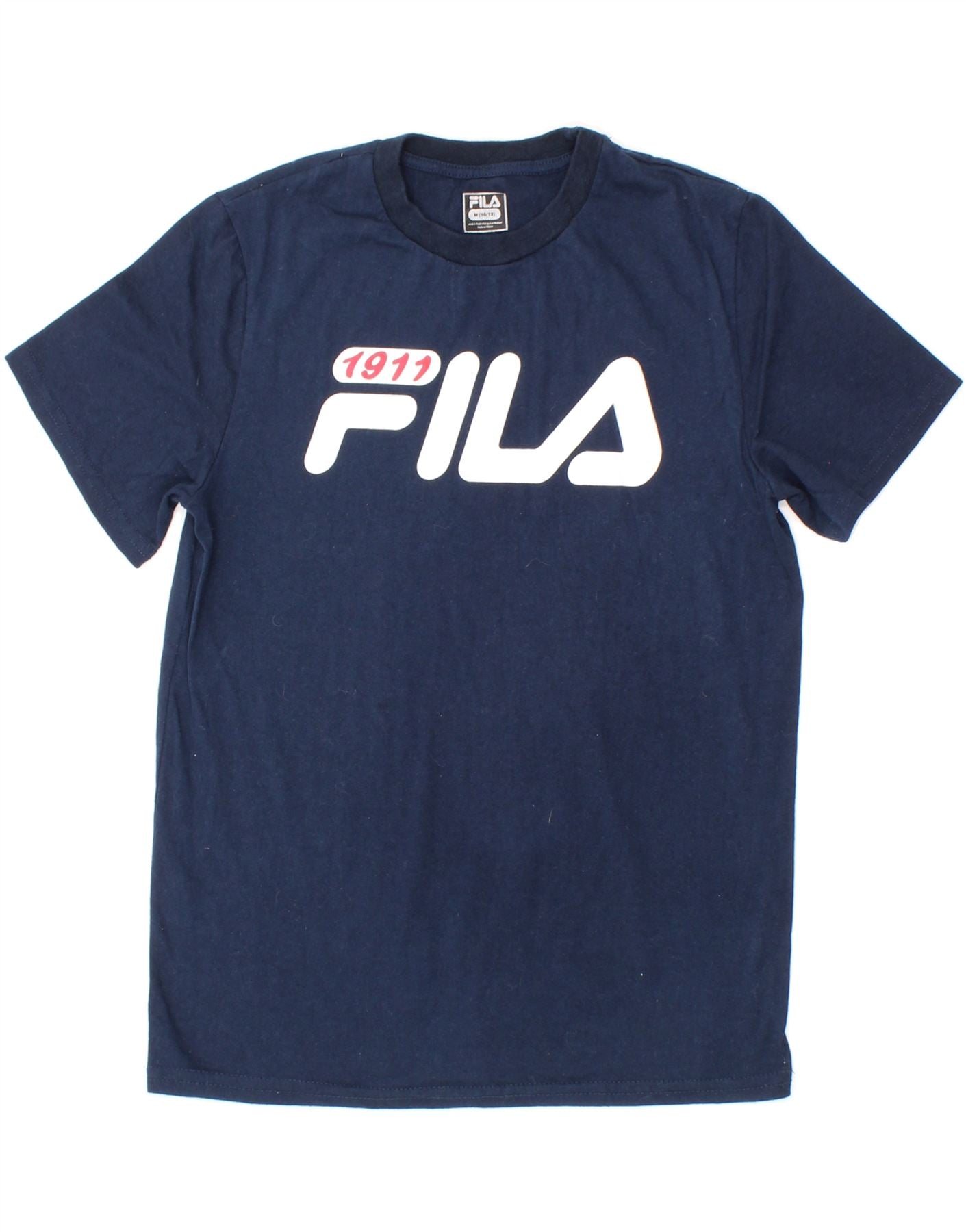 Camiseta estampada FILA para niño, talla 10-11 años, azul marino