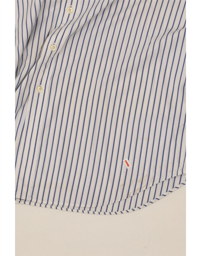 POLO RALPH LAUREN Mens Classic Fit Shirt XL White Striped Cotton | Vintage Polo Ralph Lauren | Thrift | Second-Hand Polo Ralph Lauren | Used Clothing | Messina Hembry 