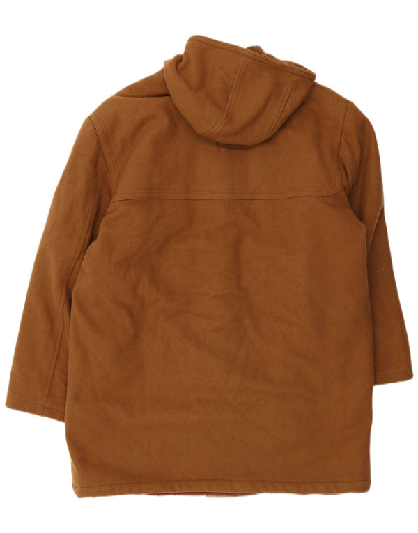 Faciba Mens Hooded Duffle Coat IT 50 Large Brown Wool
