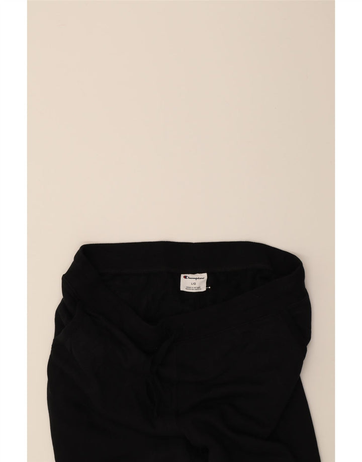 CHAMPION Mens Tracksuit Trousers Joggers Large Black Cotton Vintage Champion and Second-Hand Champion from Messina Hembry 