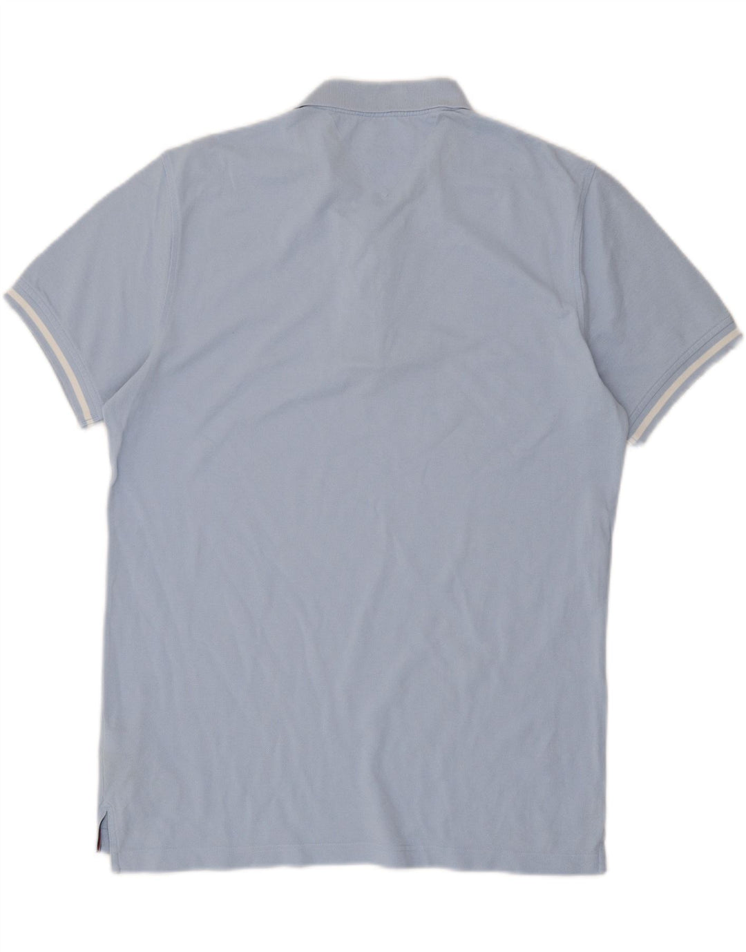 TOMMY HILFIGER Mens Regular Fit Polo Shirt Large Blue Cotton Vintage Tommy Hilfiger and Second-Hand Tommy Hilfiger from Messina Hembry 