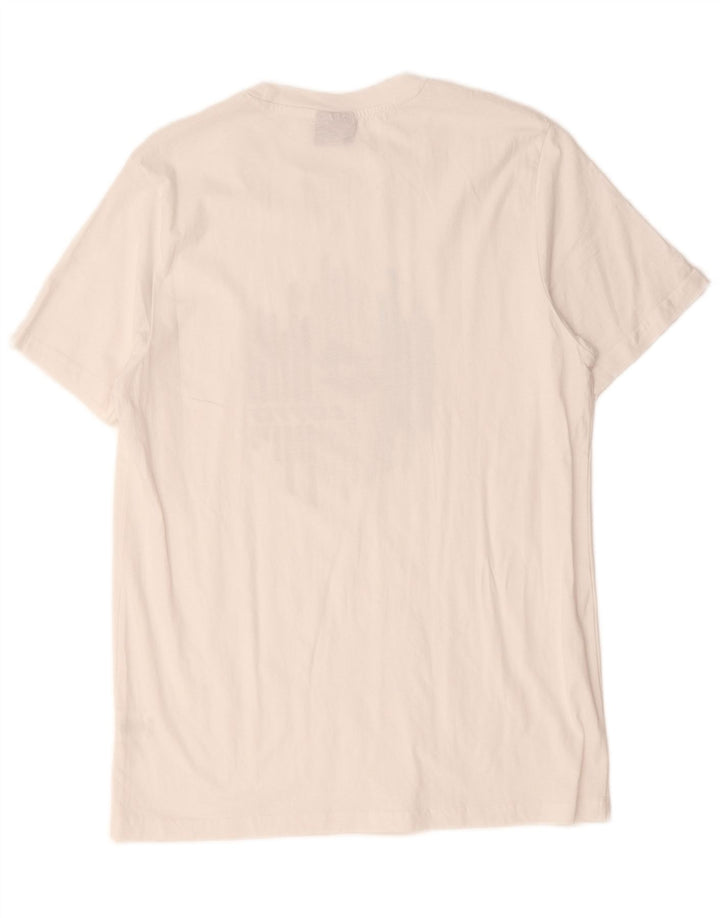 Lotto Mens Graphic T-Shirt Top Large White Cotton