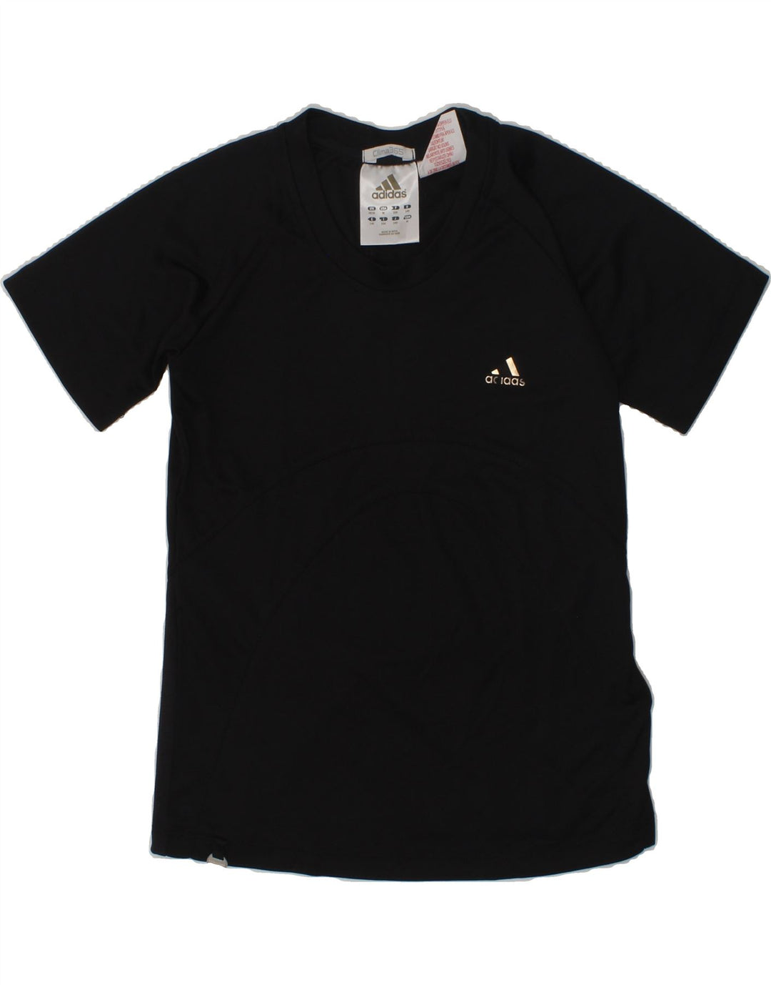 ADIDAS Boys Clima 365 T-Shirt Top 9-10 Years Black Polyester | Vintage Adidas | Thrift | Second-Hand Adidas | Used Clothing | Messina Hembry 