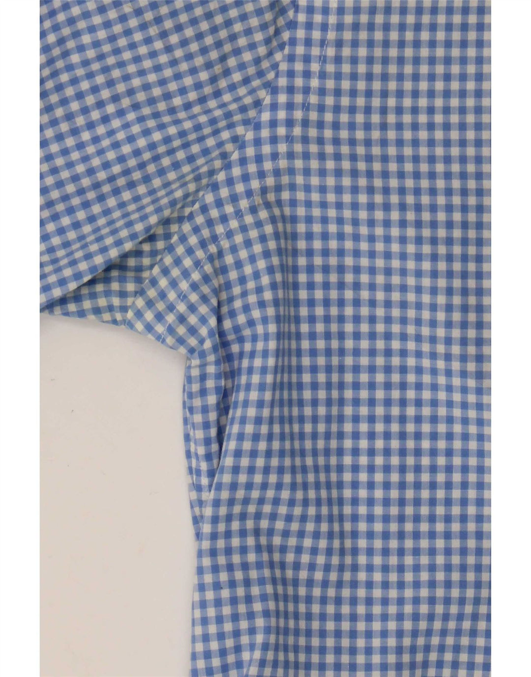 Ralph Lauren Mens Shirt XS Blue Gingham Cotton