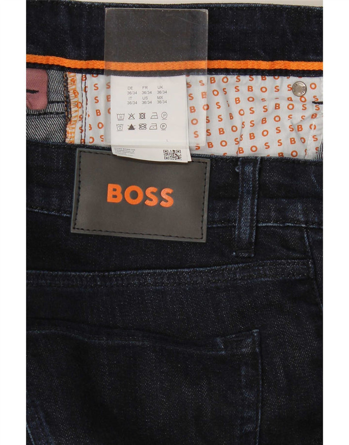 Hugo Boss Womens Slim Jeans W36 L34 Navy Blue Cotton