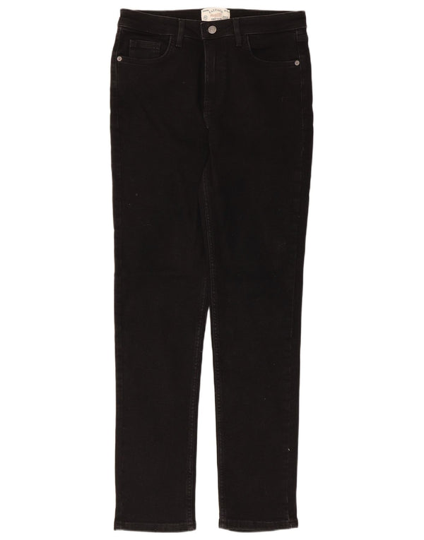 Fat Face Womens Sway Slim Jeans UK 12 Medium W30 L30 Black Cotton