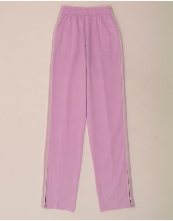 Adidas Womens Tracksuit Trousers UK 0/2 2XS Purple Polyester