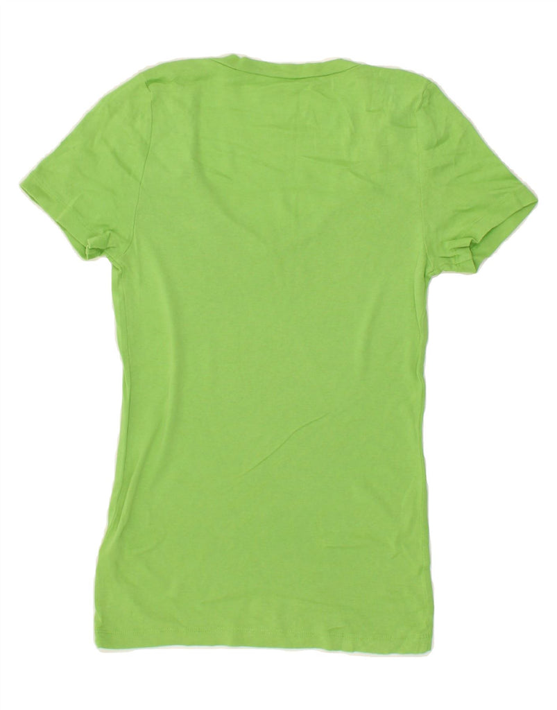 J. CREW Womens T-Shirt Top UK 12 Medium Green Cupro Vintage J. Crew and Second-Hand J. Crew from Messina Hembry 