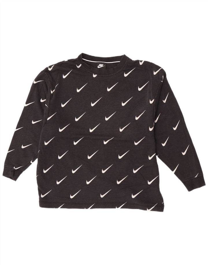 Nike Mens Graphic Sweatshirt Jumper Large Black Logo