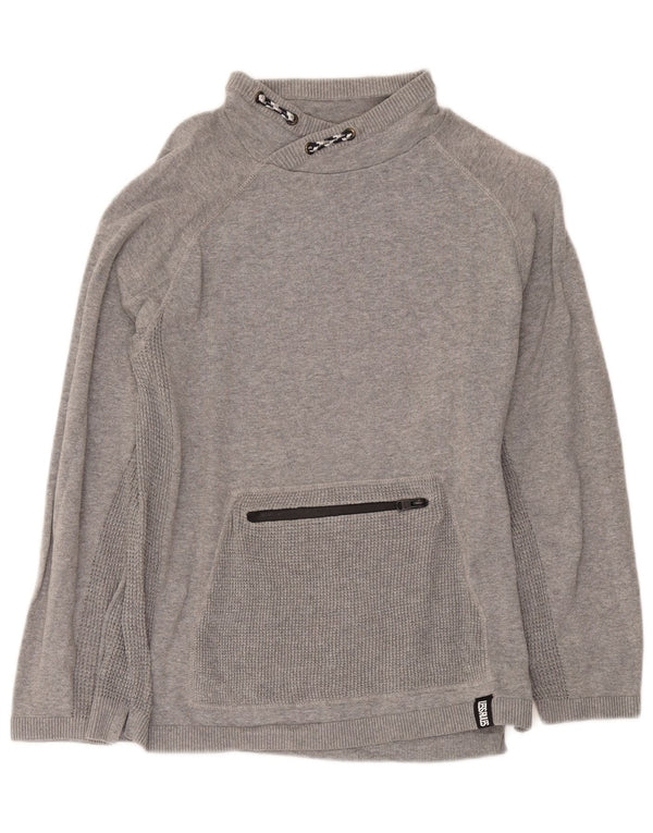 Zara Girls Turtle Neck Jumper Sweater 13-14 Years Grey Cotton