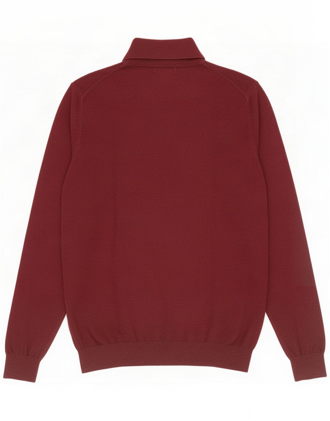 Massimo Dutti Mens Roll Neck Jumper Sweater Medium Burgundy Silk