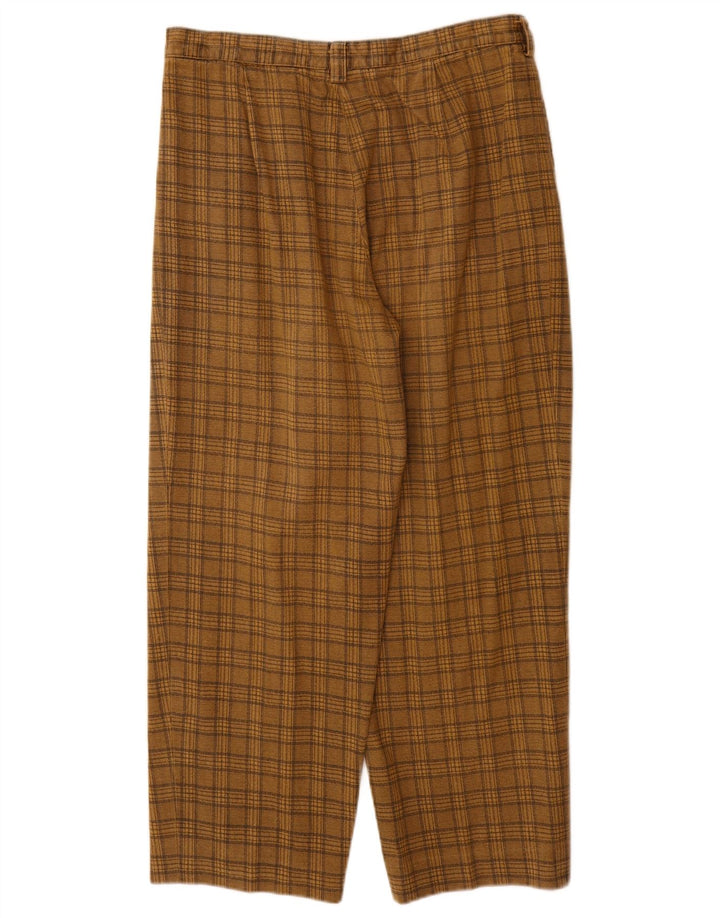 Vintage Mens Pegged Suit Trousers W30 L27 Brown Check