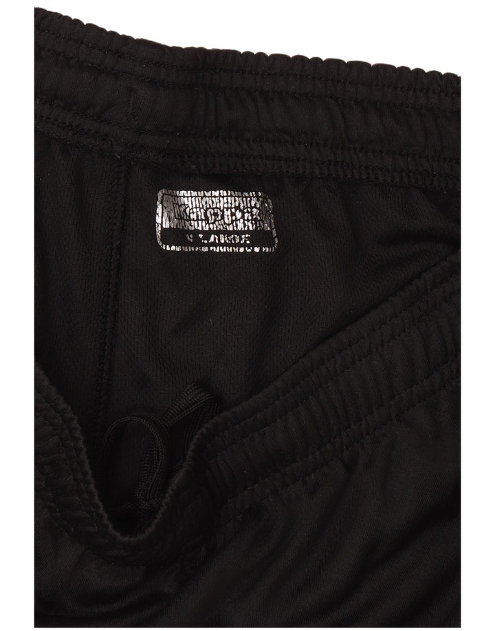 Kappa Mens Graphic Tracksuit Trousers Medium Black Polyester