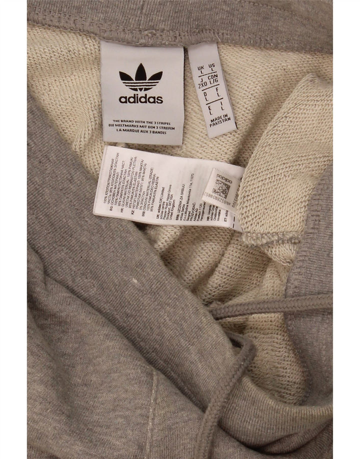 Adidas Mens Tracksuit Trousers Joggers Large  Grey Cotton