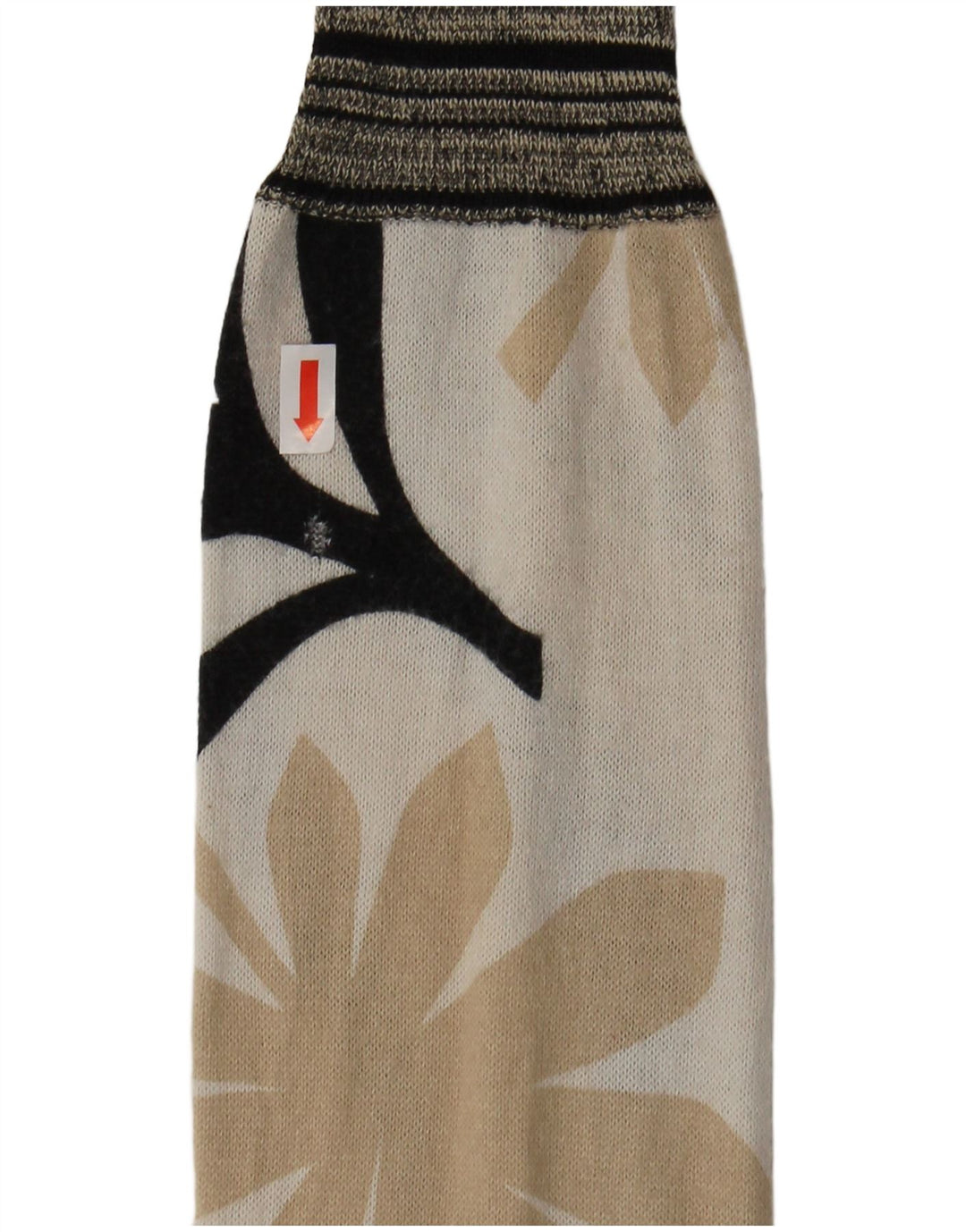 ICEBERG Womens Cardigan Sweater UK 6 XS Off White Floral Cotton