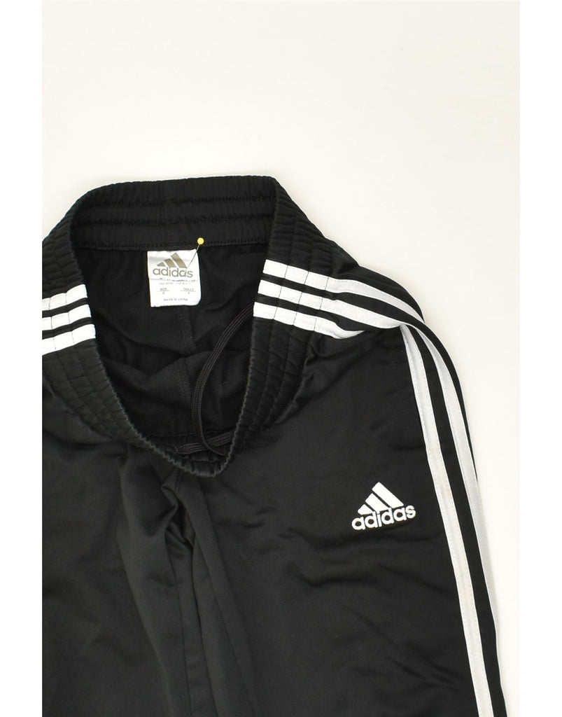 ADIDAS Boys Tracksuit Trousers Joggers 5-6 Years Small Black Polyester | Vintage Adidas | Thrift | Second-Hand Adidas | Used Clothing | Messina Hembry 