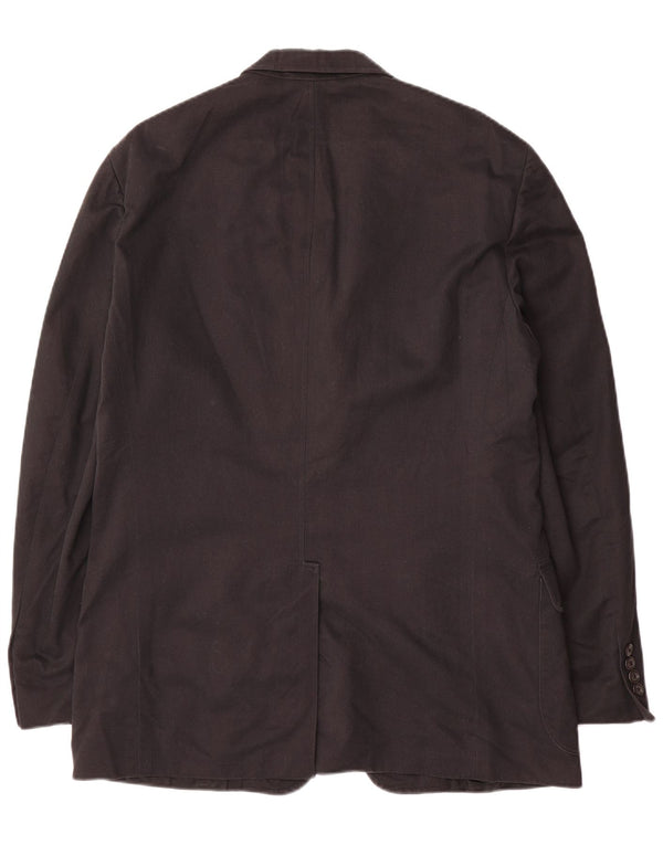 Polo Ralph Lauren Mens 3 Button Blazer Jacket UK 38 Medium Black Cotton