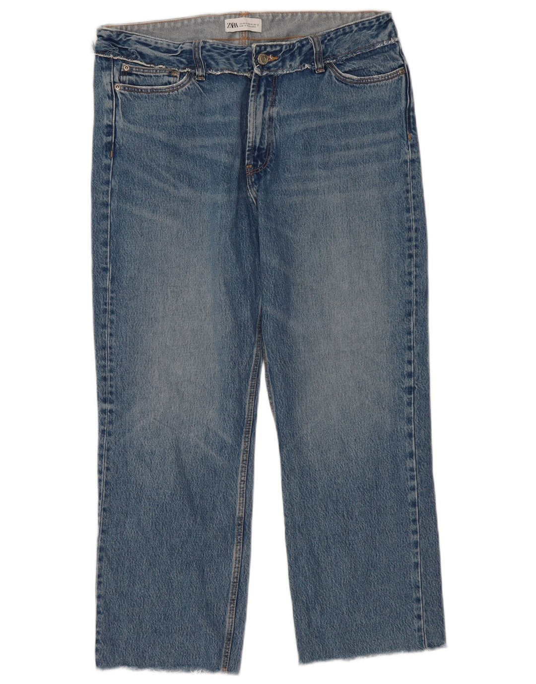 Zara Womens Straight Jeans EU 42 Large W32 L27 Blue