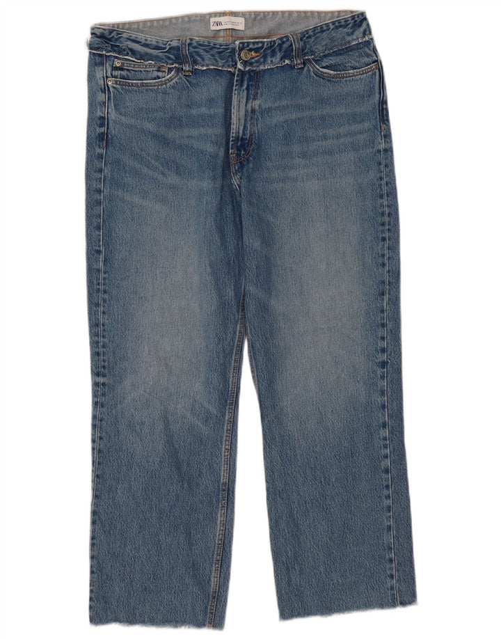 Zara Womens Straight Jeans EU 42 Large W32 L27 Blue