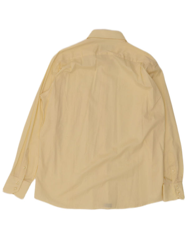 Carlo Pignatelli Mens Shirt Size 43 17 XL Yellow Cotton