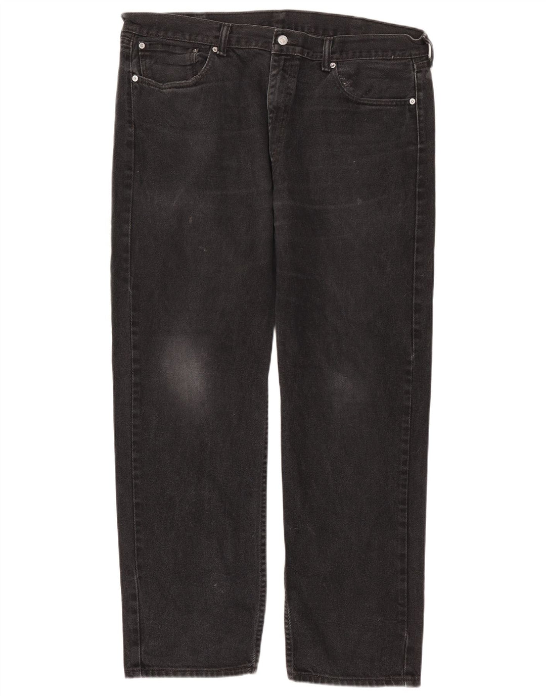 Levi's Mens 505 Straight Jeans W40 L32 Black Cotton