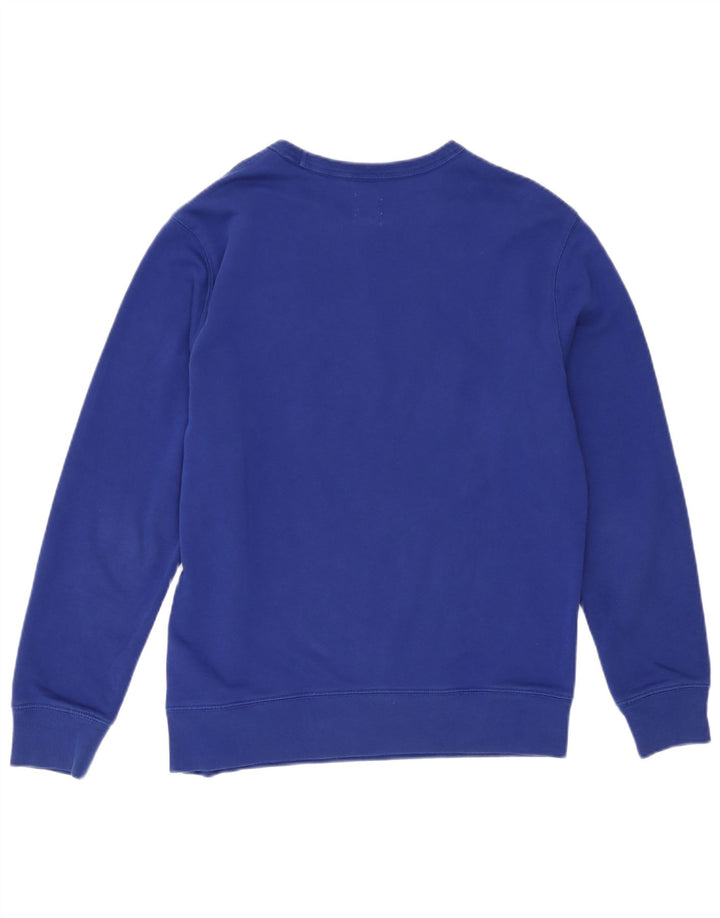 Gap Womens Graphic Sweatshirt Jumper UK 10 Small Blue Cotton