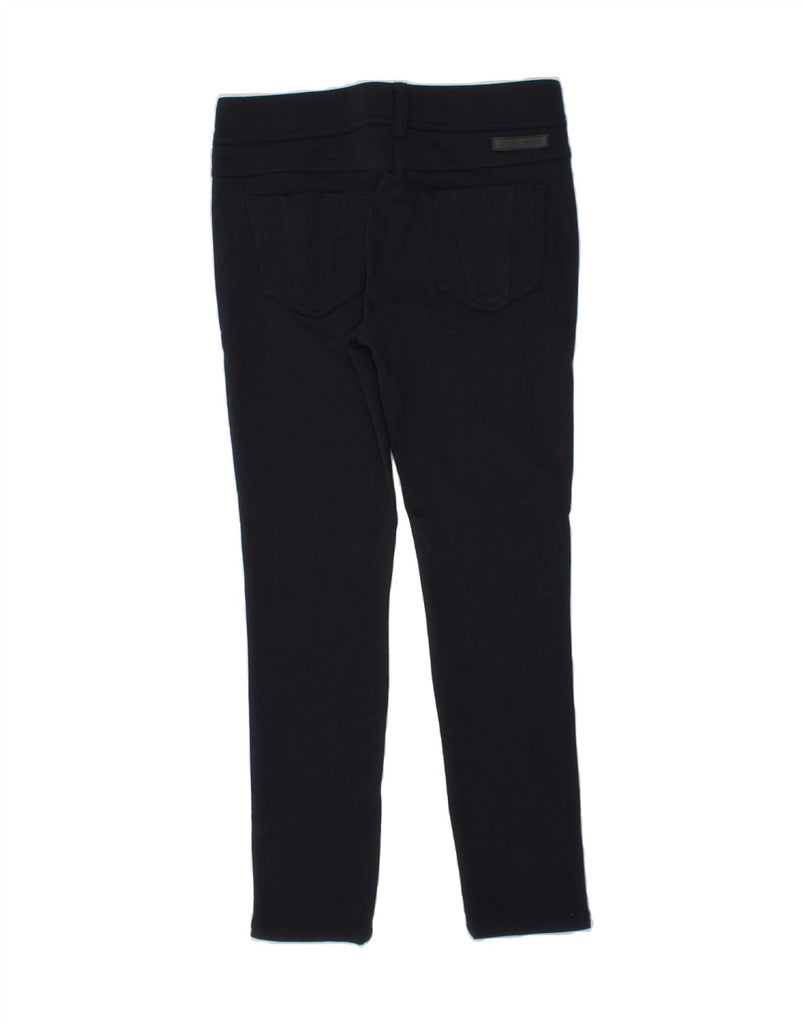 BURBERRY Girls Slim Chino Trousers 9-10 Years W24 L24 Navy Blue Cotton Vintage Burberry and Second-Hand Burberry from Messina Hembry 