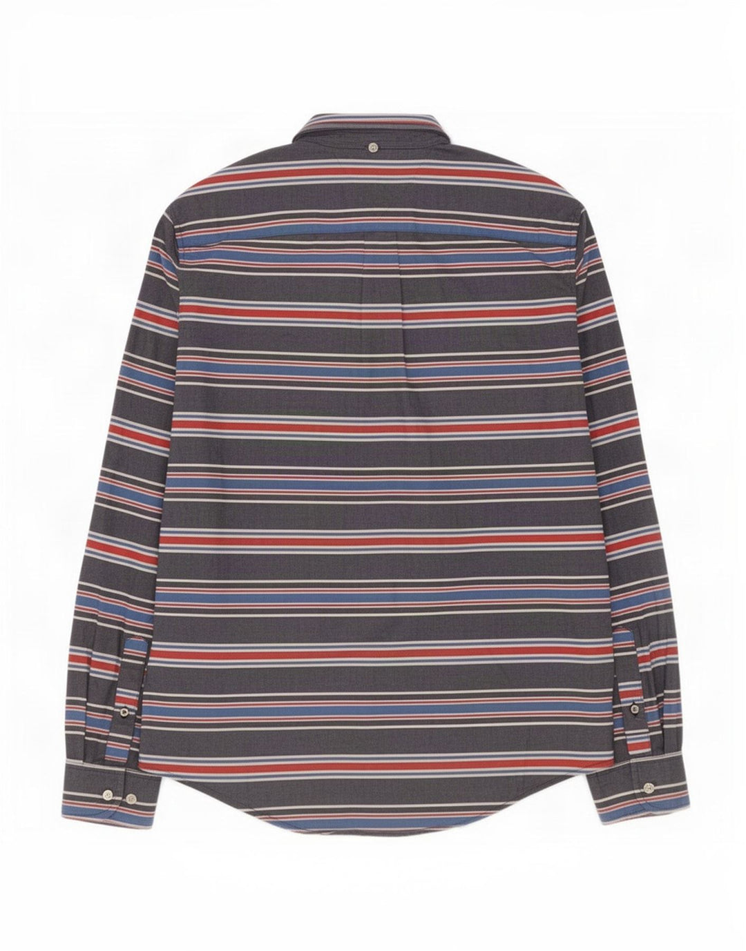 Tommy Hilfiger Mens Shirt Medium Blue Striped Cotton