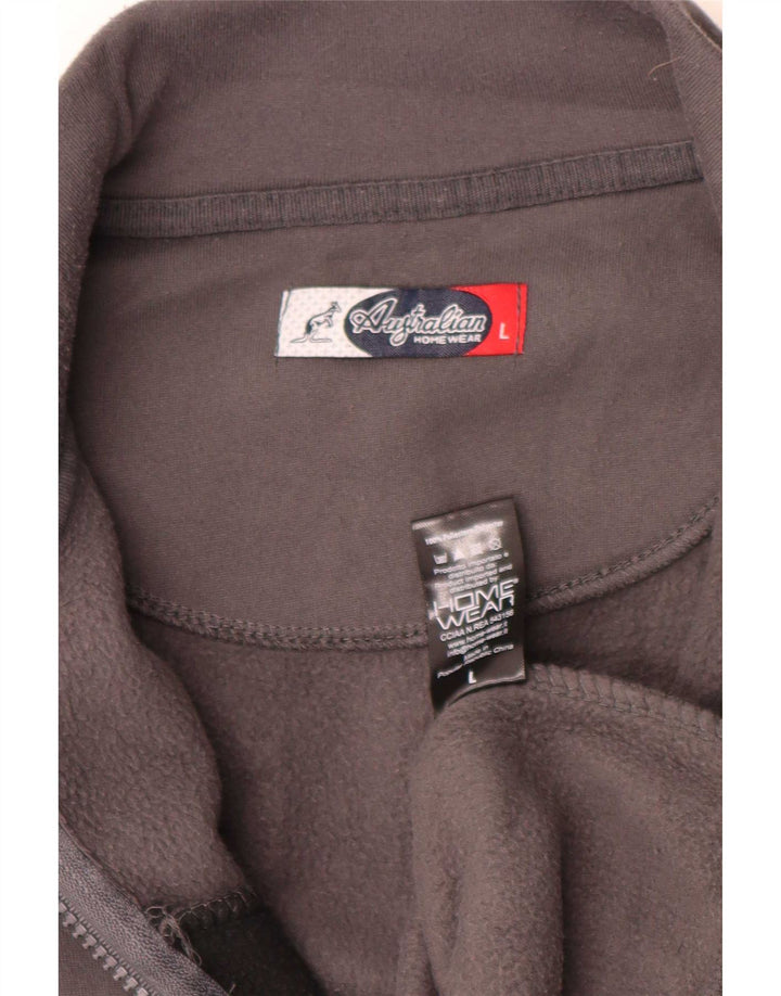 AUSTRALIAN L'ALPINA Mens Tracksuit Top Jacket Large Grey Colourblock