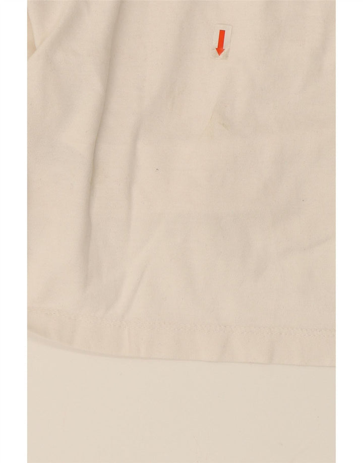 SUPERDRY Mens Top Long Sleeve Small White Colourblock Cotton Vintage Superdry and Second-Hand Superdry from Messina Hembry 