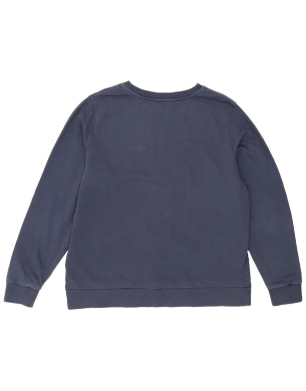 Marks & Spencer Womens Sweatshirt Jumper UK 18 XL Navy Blue Cotton