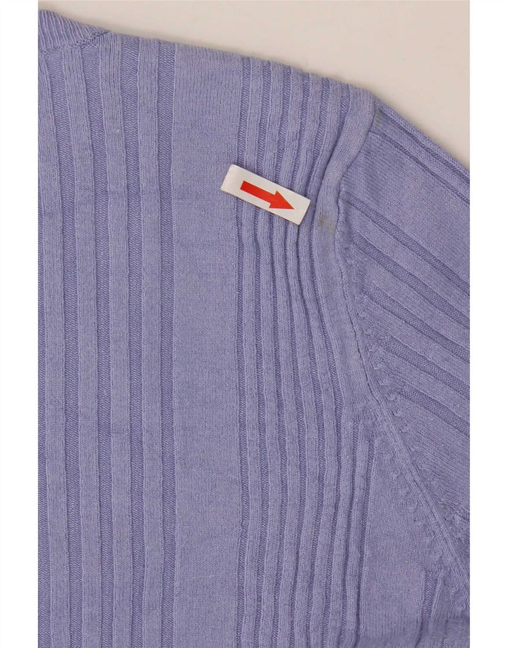 Marks & Spencer Womens Short Sleeve Crew Neck Jumper Sweater UK 14 Medium B