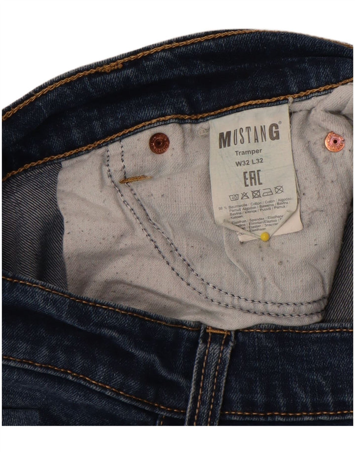 Mustang Womens Tramper Slim Jeans W32 L32 Blue Cotton