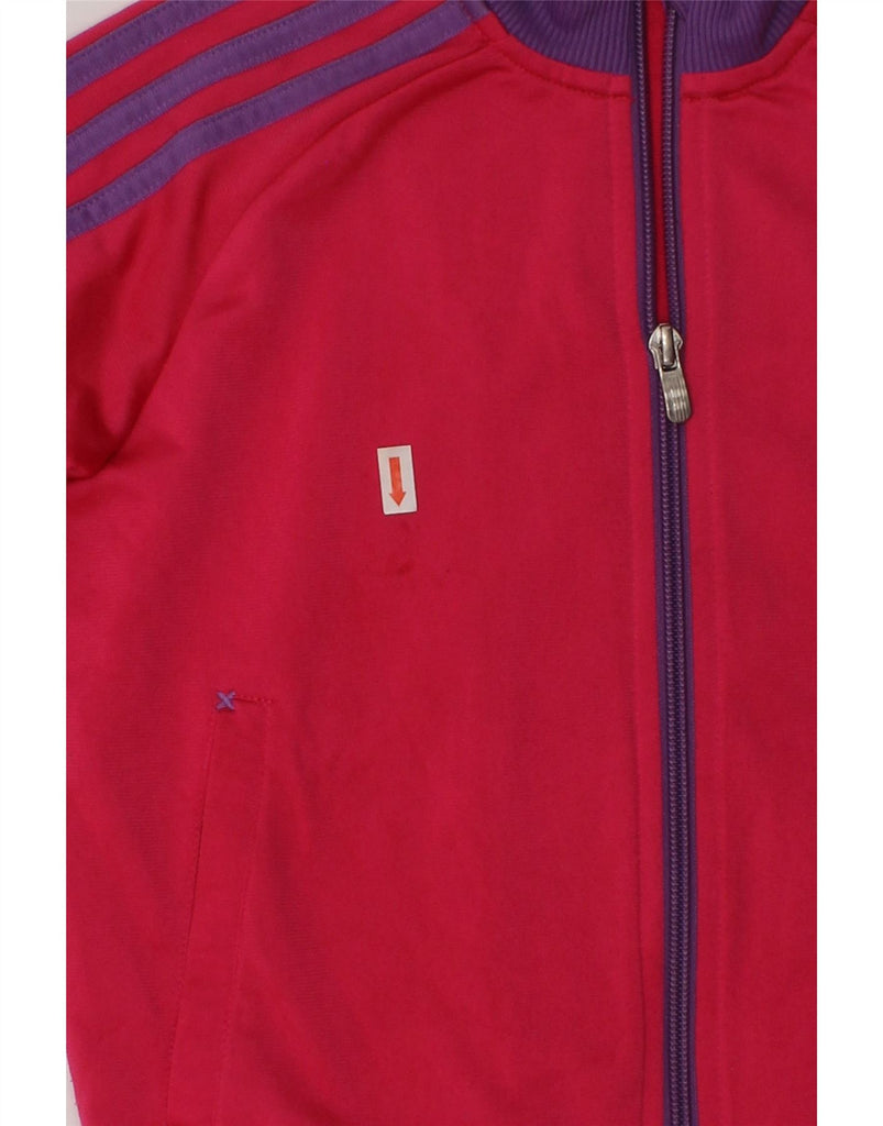 ADIDAS Girls Tracksuit Top Jacket 5-6 Years Red Polyester | Vintage Adidas | Thrift | Second-Hand Adidas | Used Clothing | Messina Hembry 