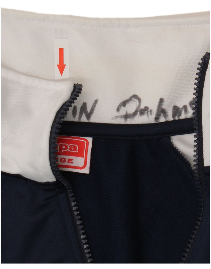 Kappa Mens Tracksuit Top Jacket XL Navy Blue Colourblock Polyester