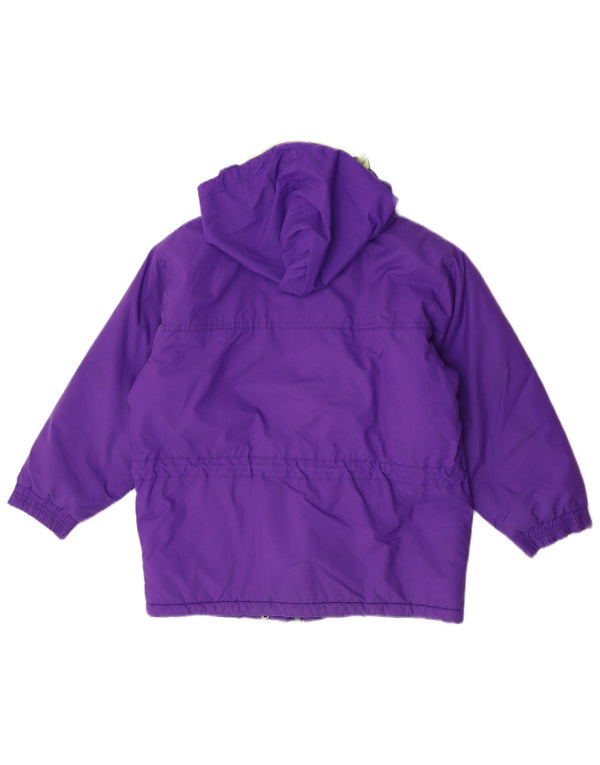 Aesse Girls Hooded Ski Jacket 11-12 Years Purple Colourblock